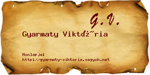 Gyarmaty Viktória névjegykártya